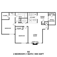 Unit 1622-B 1622-B floor plan
